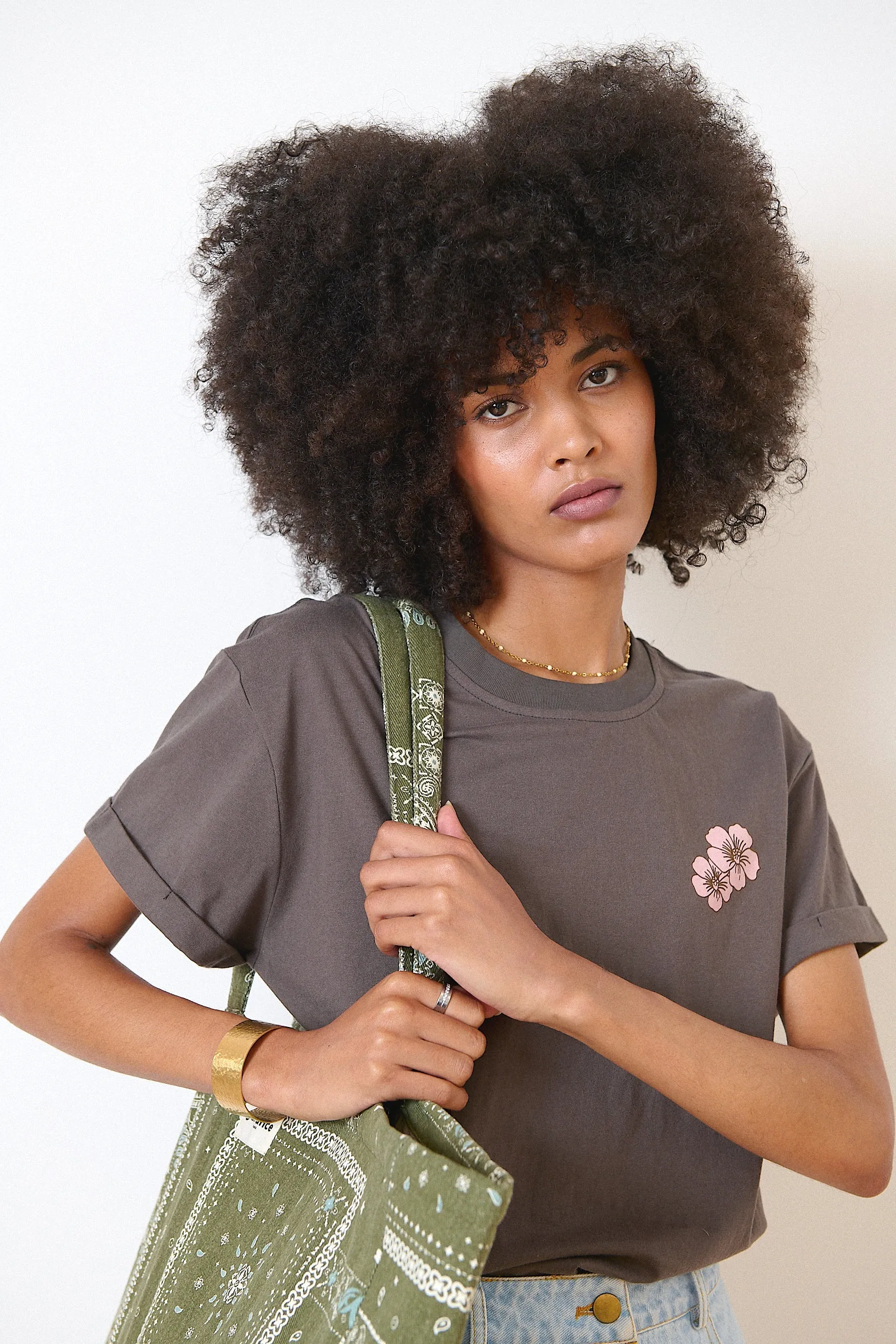 0921 T-Shirt Violett Anthrazit