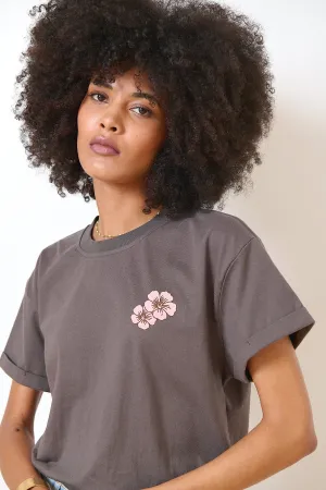 0921 T-Shirt Violett Anthrazit