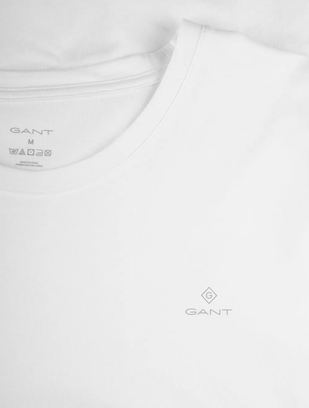 2er-Pack Rundhals-T-Shirts Weiß