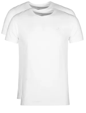 2er-Pack Rundhals-T-Shirts Weiß