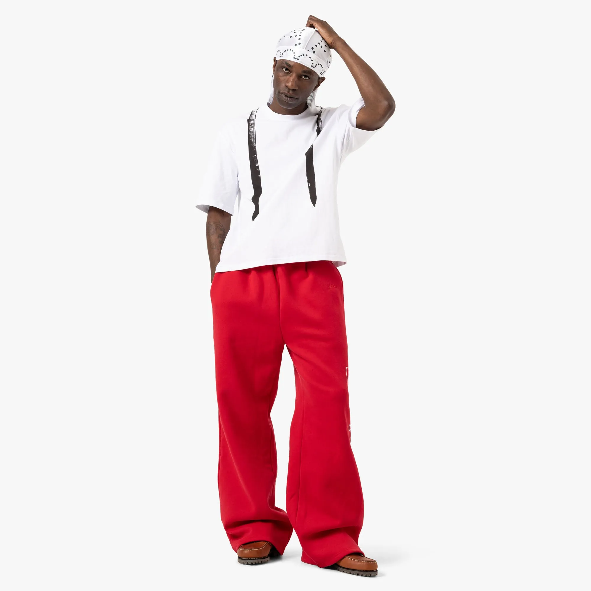 4YE Trompe L'Oeil Durag T-Shirt / Weiß