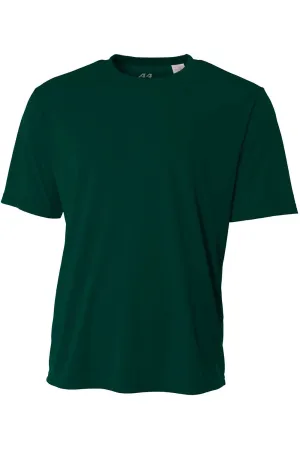 A4 Jugend Performance Feuchtigkeitstransportierendes Kurzarm-Crewneck-T-Shirt - Waldgrün