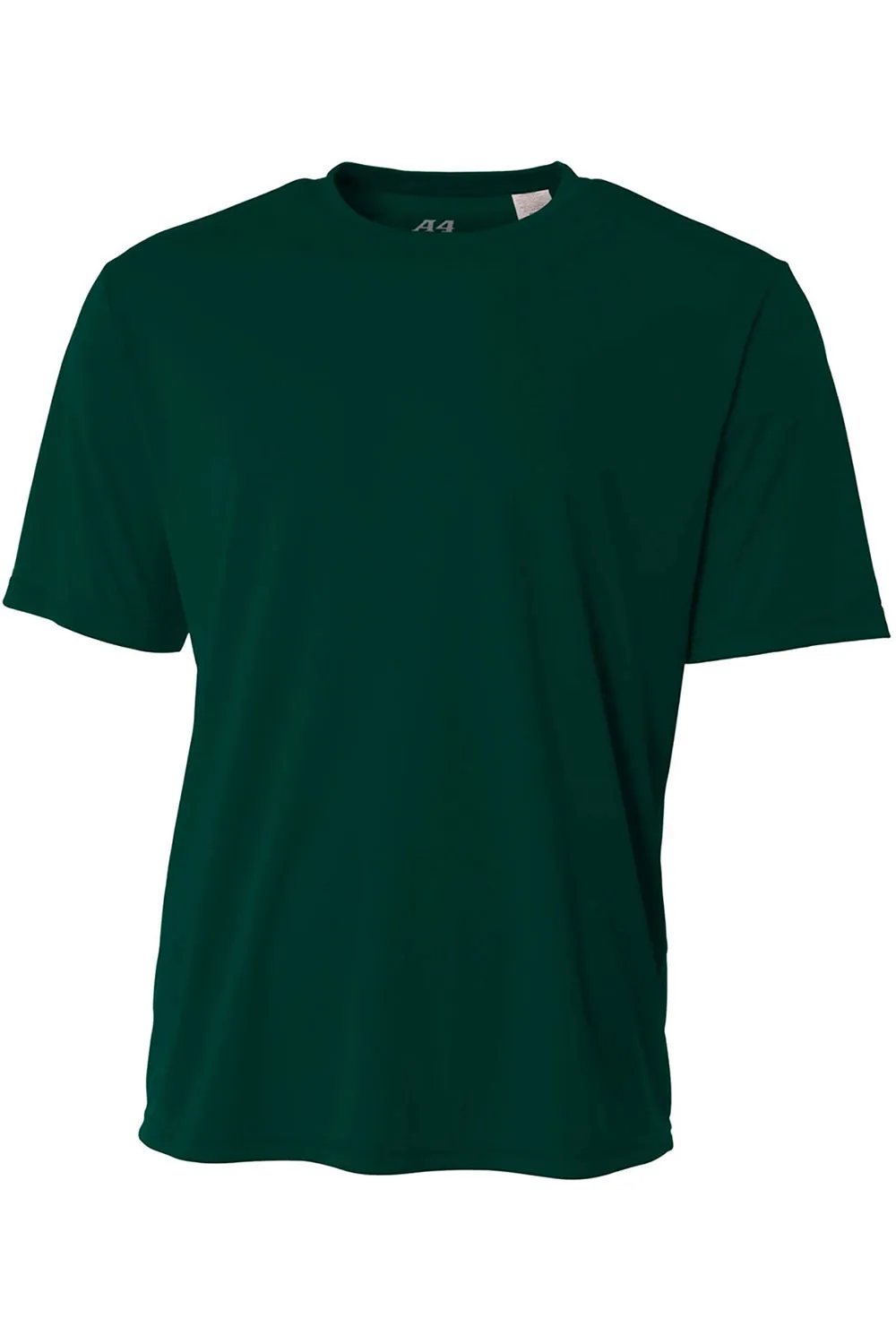 A4 Jugend Performance Feuchtigkeitstransportierendes Kurzarm-Crewneck-T-Shirt - Waldgrün