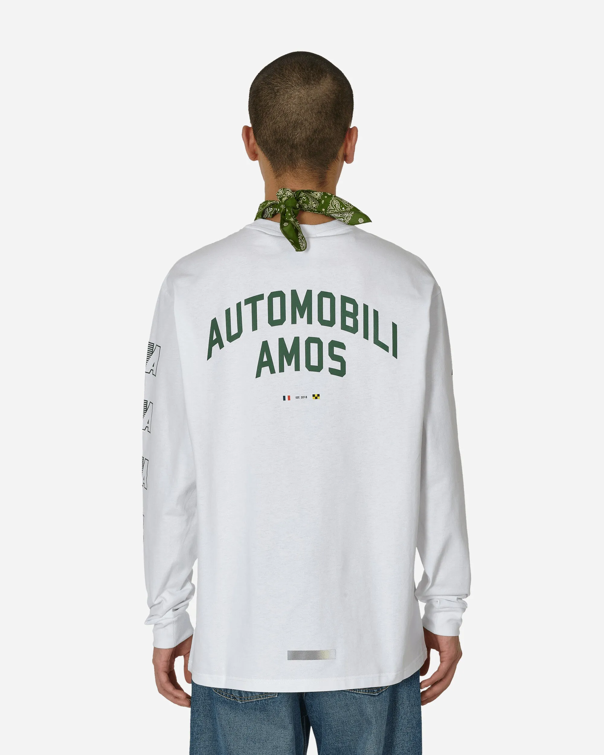 AA Logo Langarmshirt Weiß