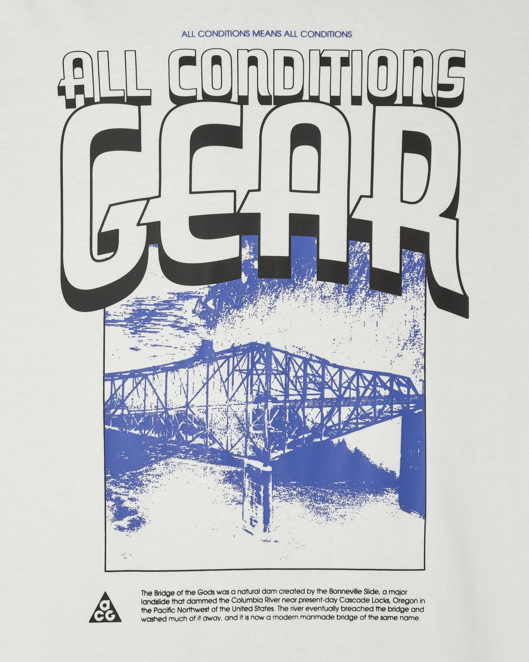ACG Grafik Langarm T-Shirt Summit Weiß