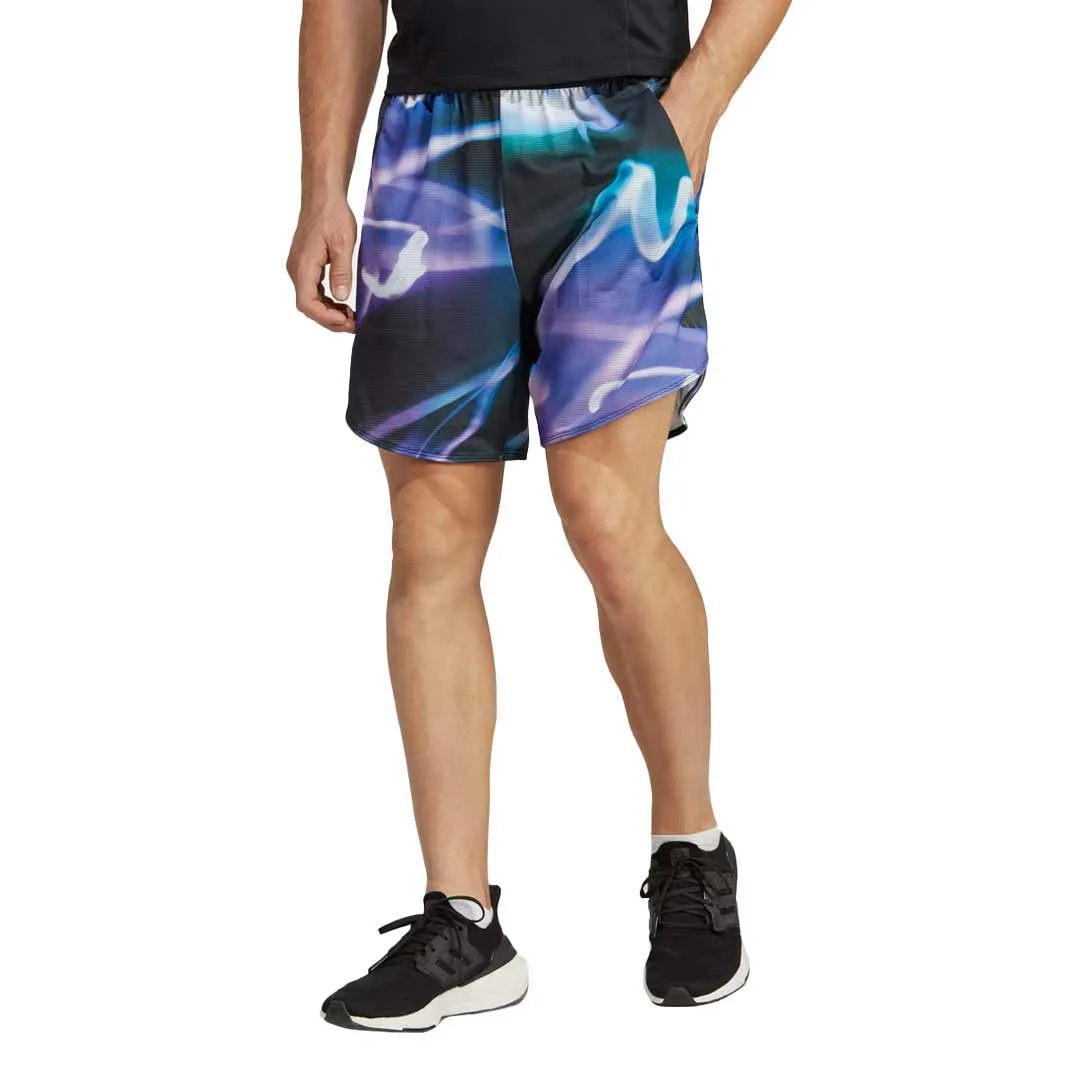 adidas - Herren Designed for Training HEAT.RDY HIIT Allover Print 5-Zoll-Shorts (HN8051-5IN)