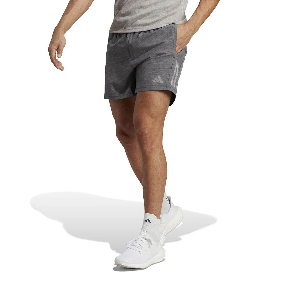adidas - Herren Own The Run 5 Zoll Heather Shorts (HR6614 7IN)