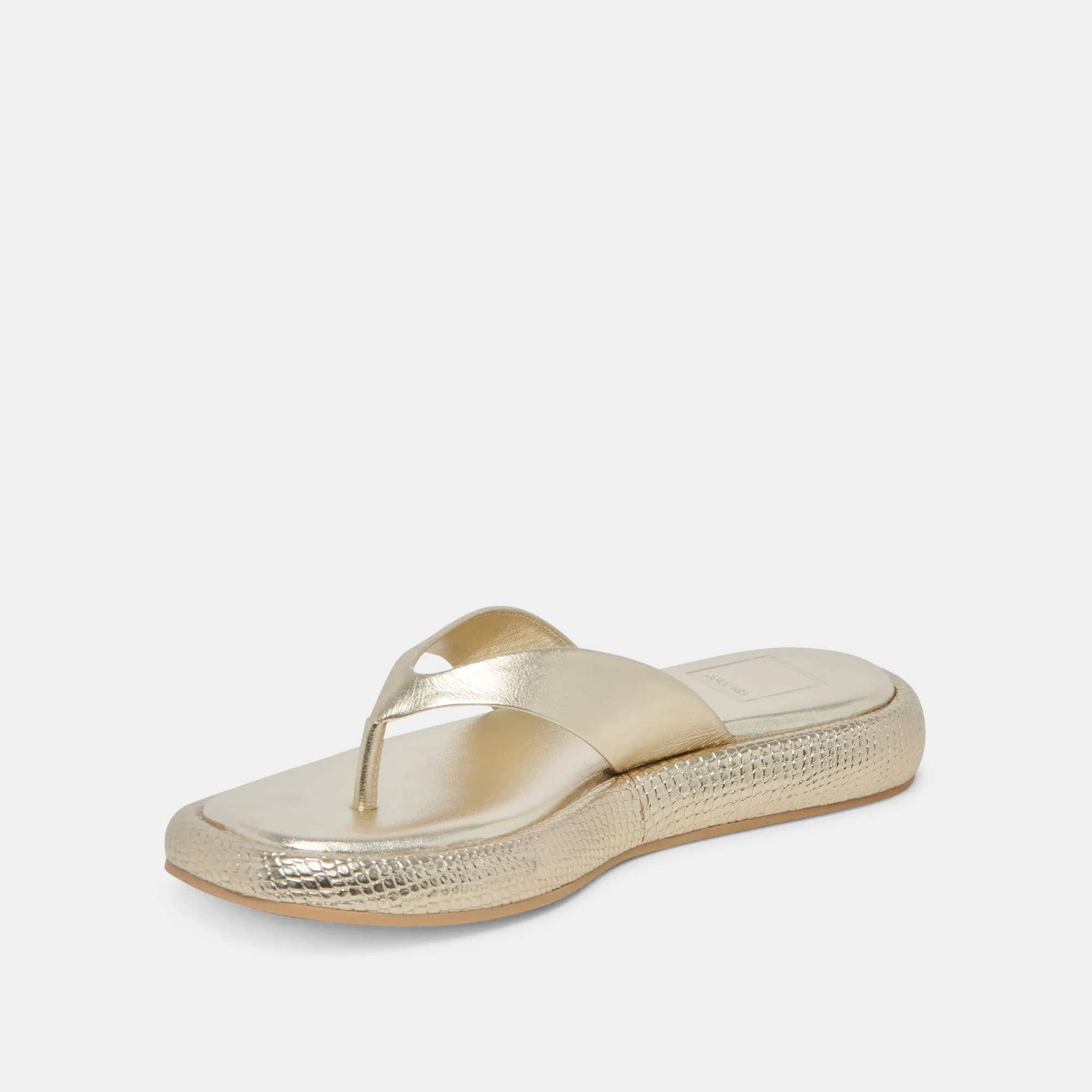 ADIN SANDALS PLATINUM ANGEWETZTES LEDER