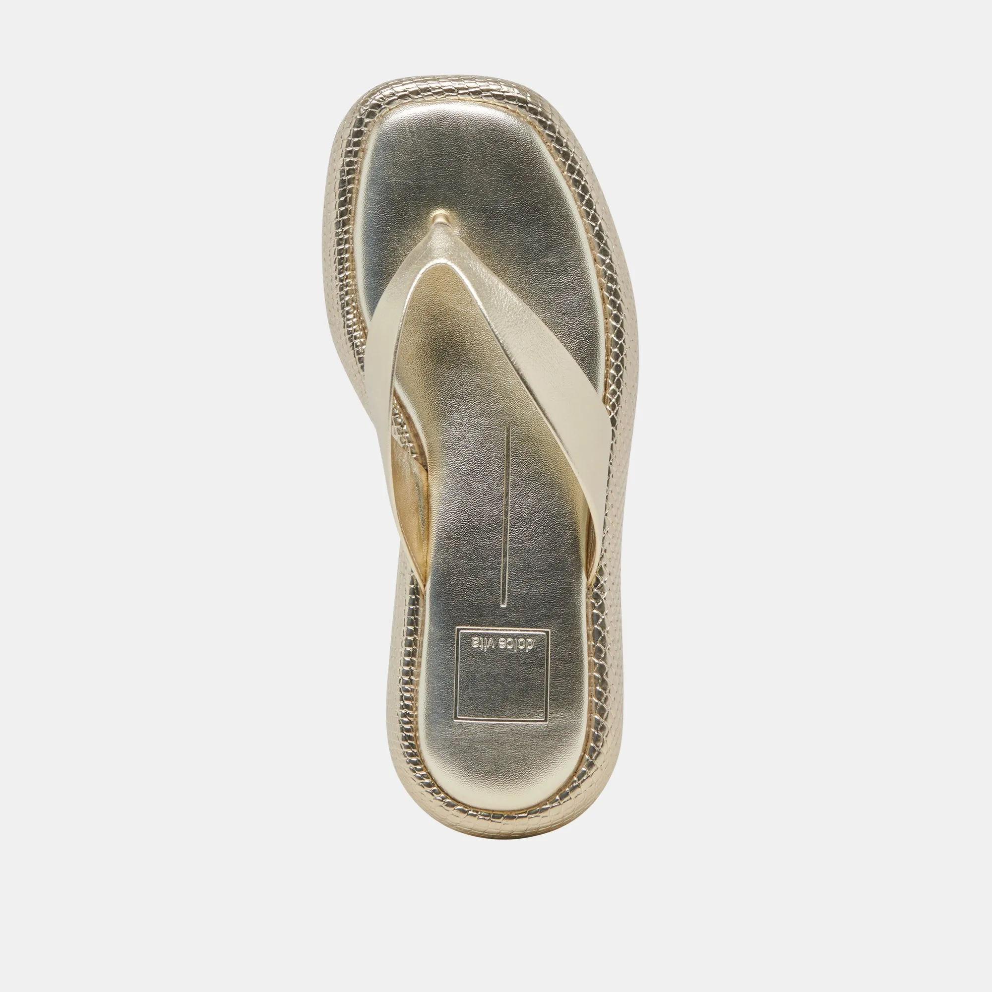 ADIN SANDALS PLATINUM ANGEWETZTES LEDER