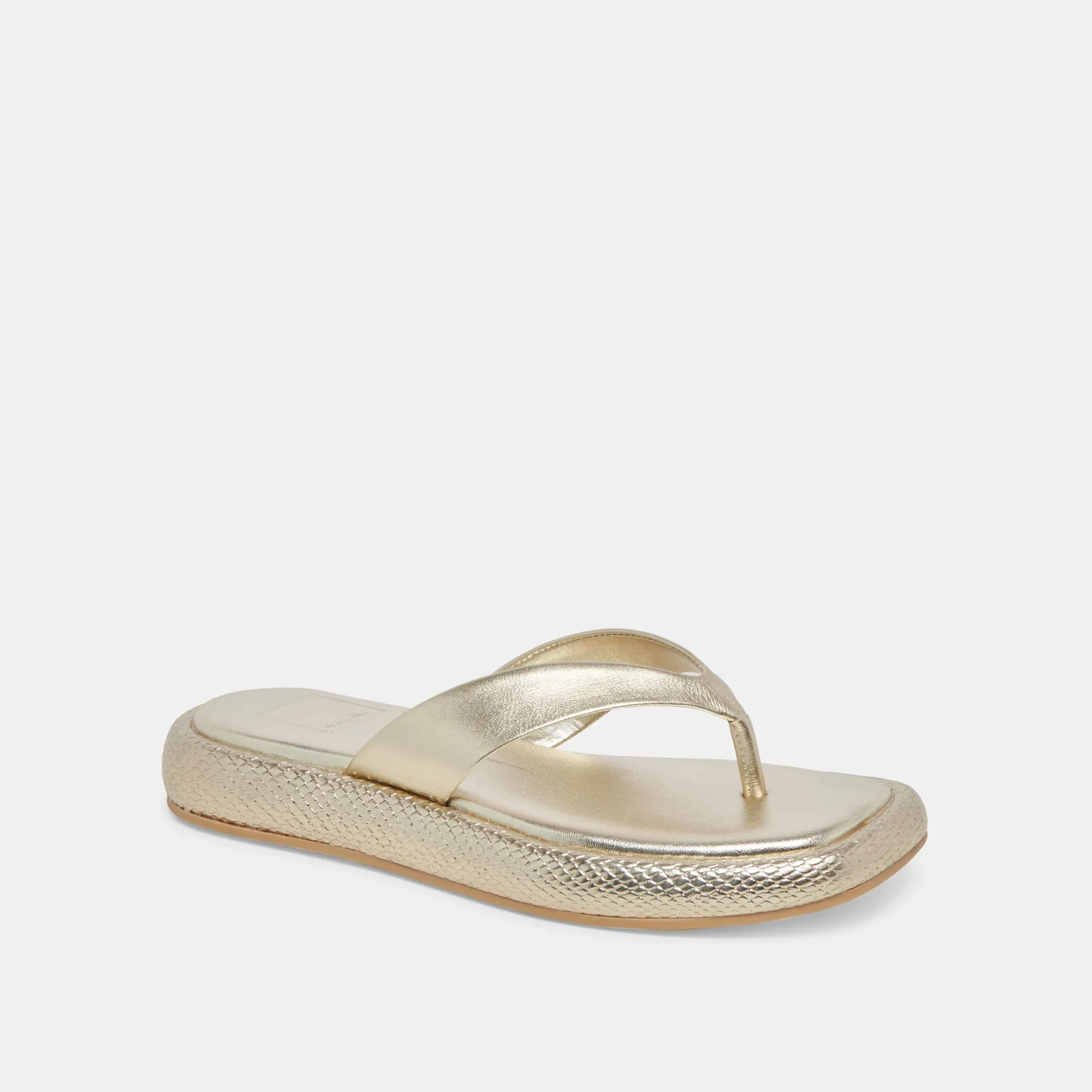 ADIN SANDALS PLATINUM ANGEWETZTES LEDER