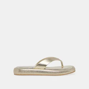 ADIN SANDALS PLATINUM ANGEWETZTES LEDER