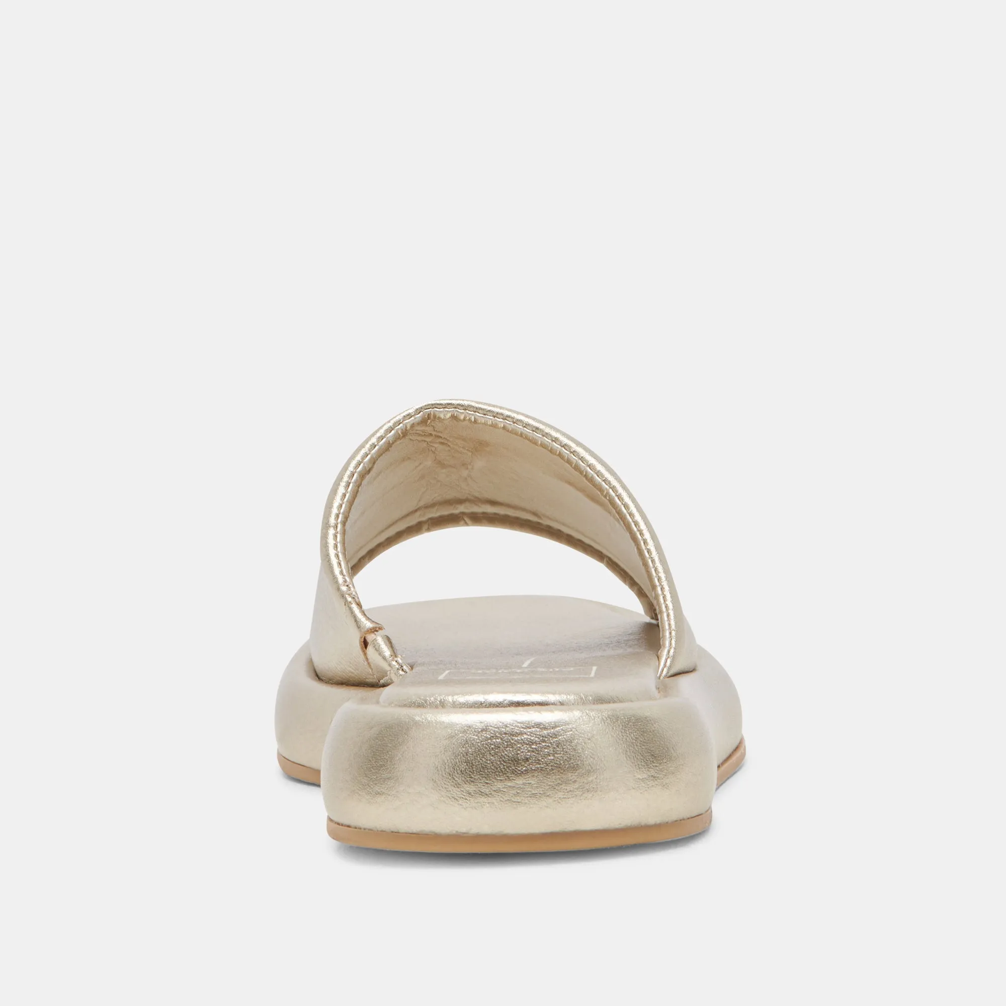 AISHA SANDALETTEN GOLD METALLIC LEDER