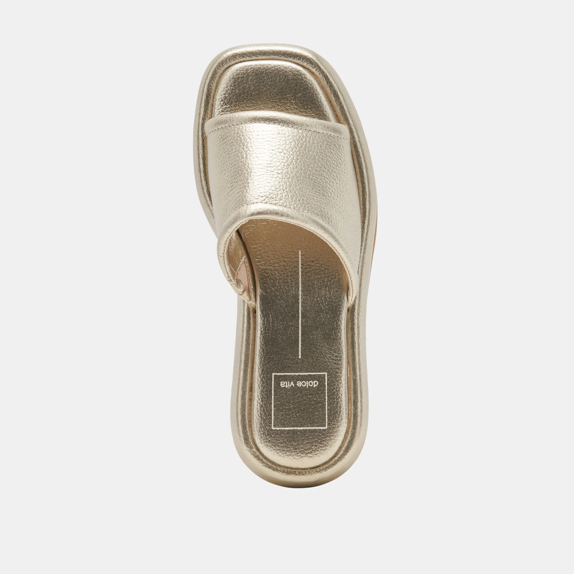 AISHA SANDALETTEN GOLD METALLIC LEDER