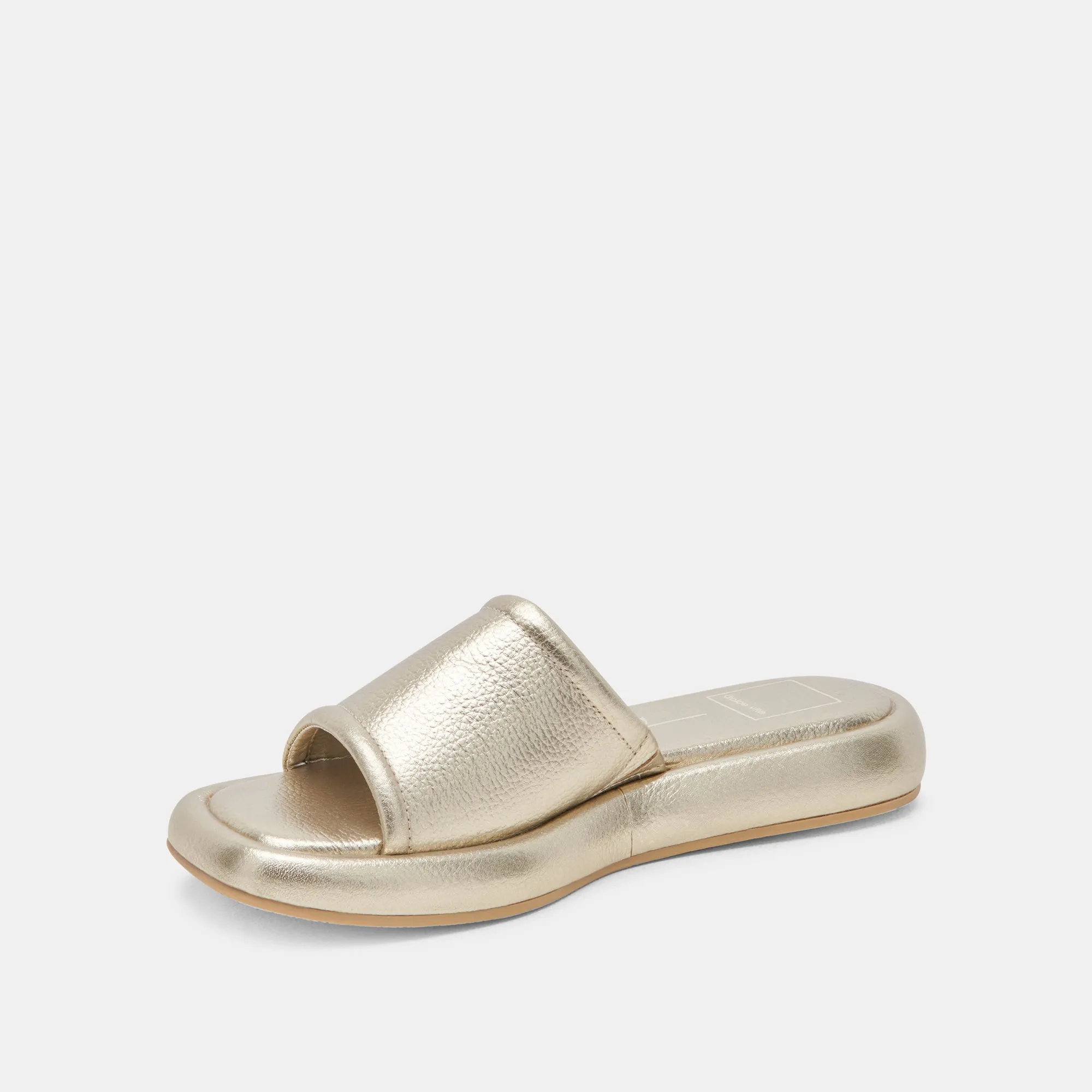 AISHA SANDALETTEN GOLD METALLIC LEDER