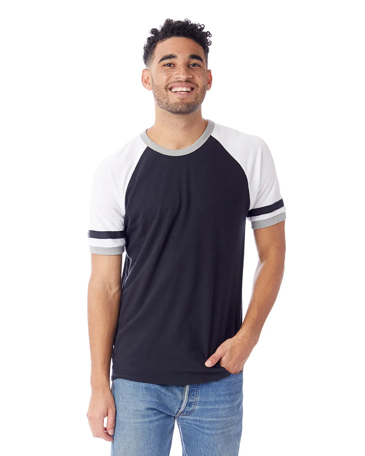 Alternative 5093BP Unisex Vintage Slapshot Trikot T-Shirt