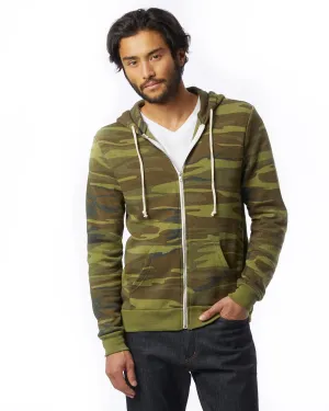 Alternative AA9590 Herren Rocky Eco-Fleece Reißverschluss-Hoodie