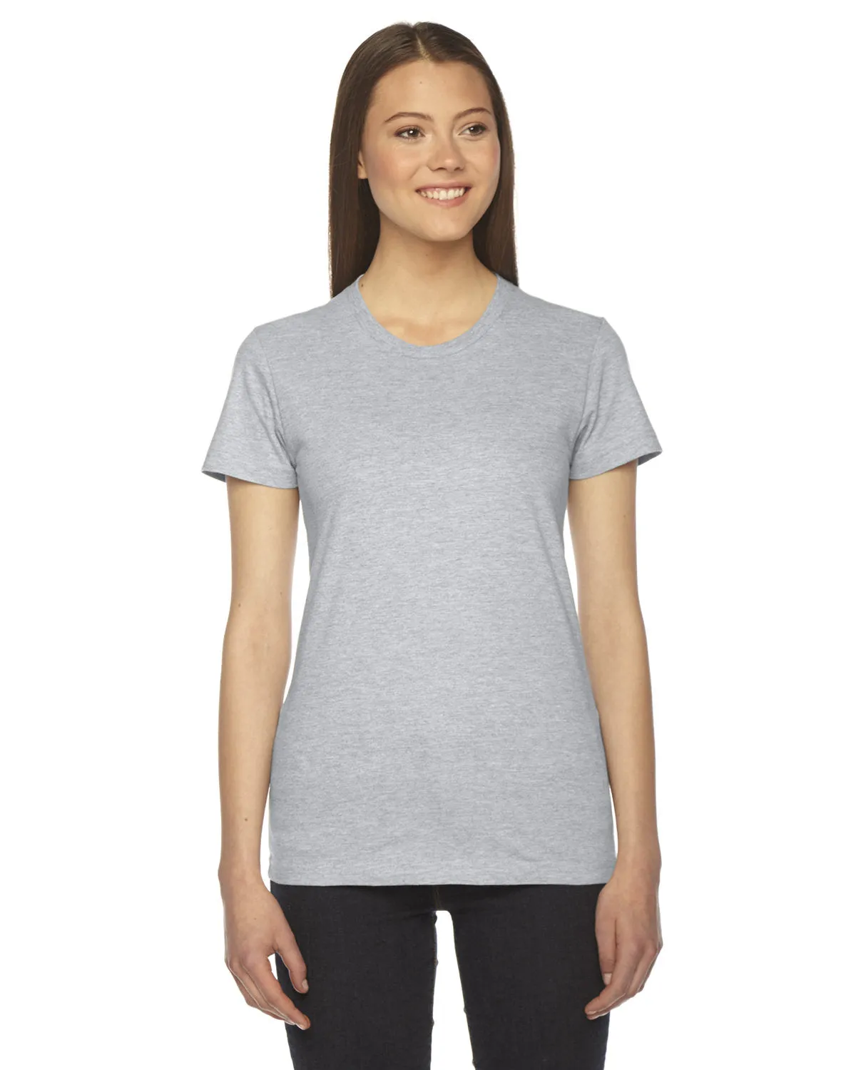American Apparel 2102 Damen Fein-Jersey USA hergestelltes Kurzarm-T-Shirt