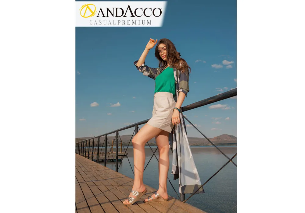 Andacco Angelika Damen Brasilianische Bequeme Leder Schlappen Sandalen Andacco Schuhe