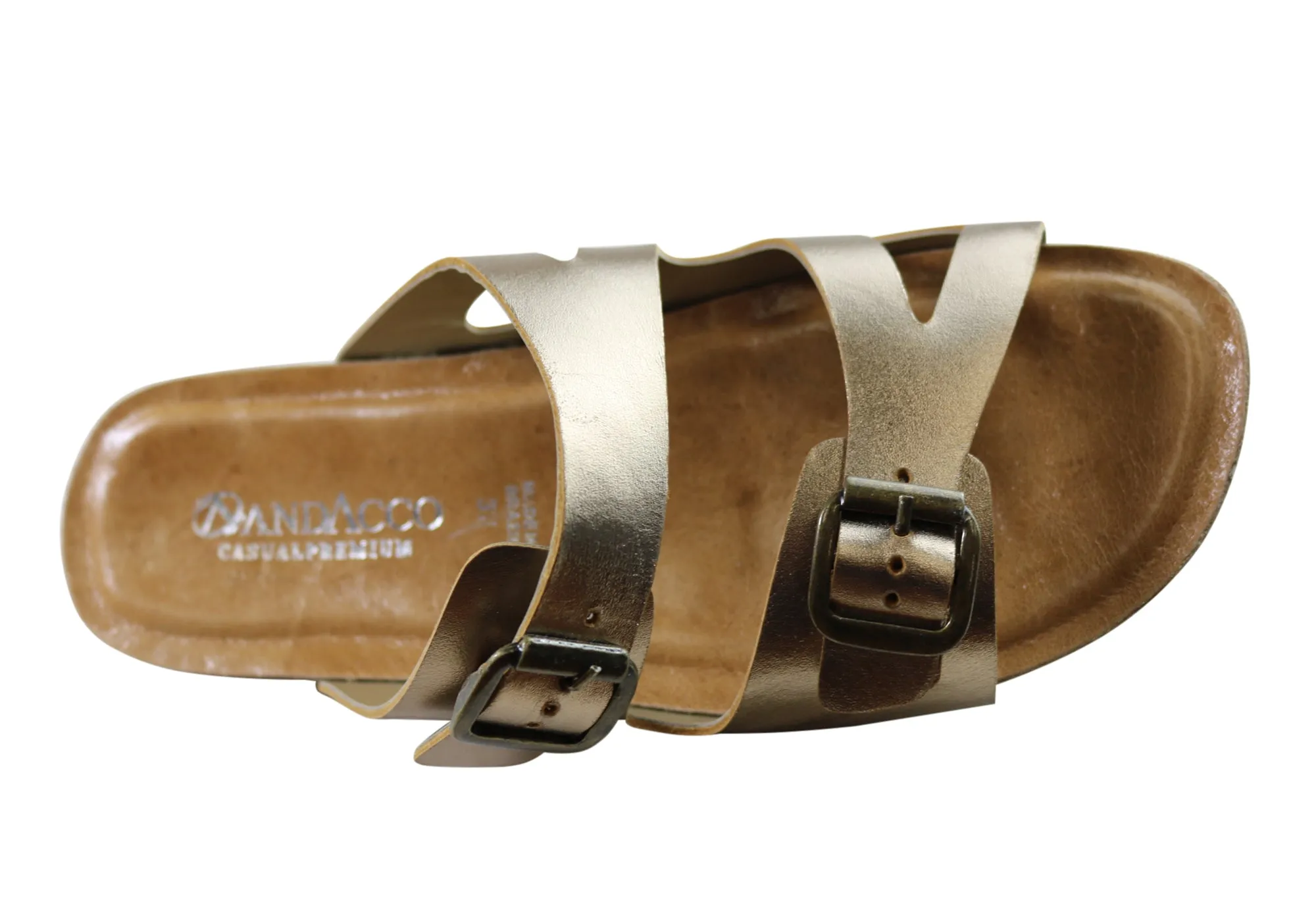 Andacco Angelika Damen Brasilianische Bequeme Leder Schlappen Sandalen Andacco Schuhe