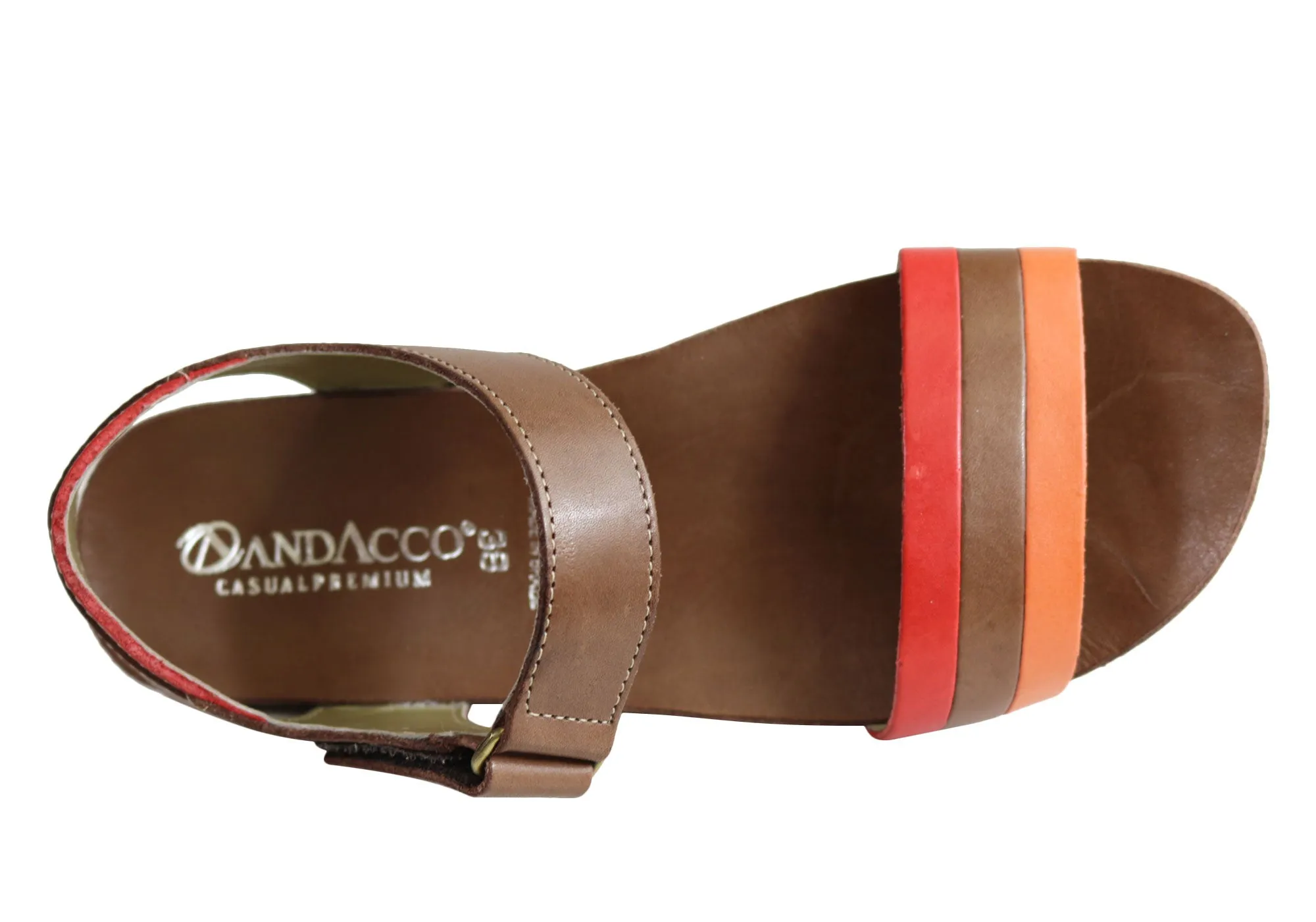 Andacco Canni Damen Bequeme Flache Ledersandalen Hergestellt In Brasilien Andacco Schuhe