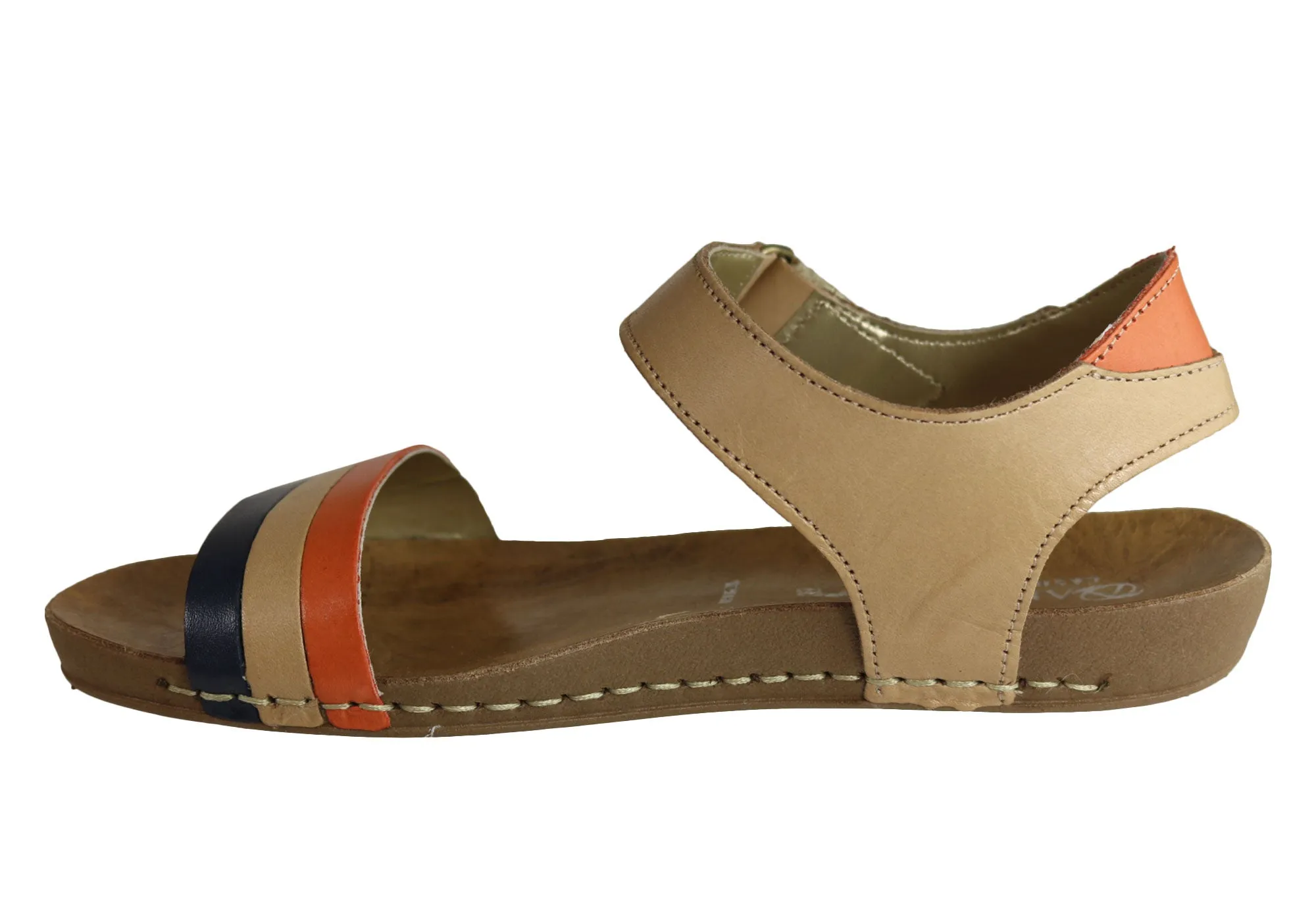 Andacco Canni Damen Bequeme Flache Ledersandalen Hergestellt In Brasilien Andacco Schuhe