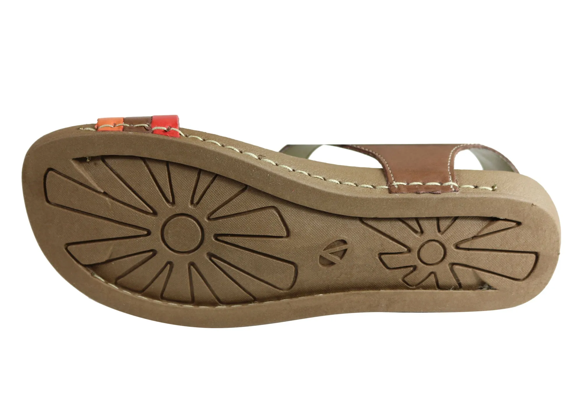 Andacco Canni Damen Bequeme Flache Ledersandalen Hergestellt In Brasilien Andacco Schuhe