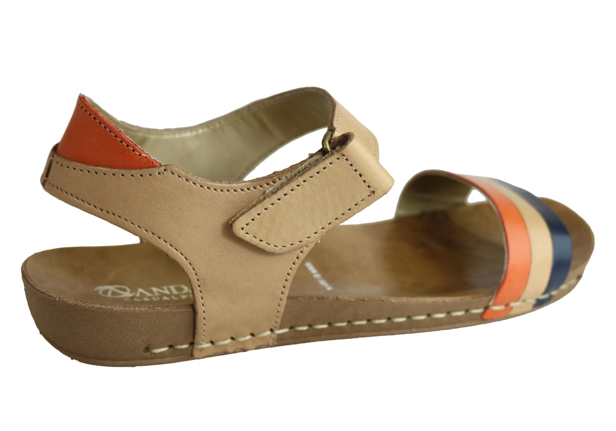 Andacco Canni Damen Bequeme Flache Ledersandalen Hergestellt In Brasilien Andacco Schuhe