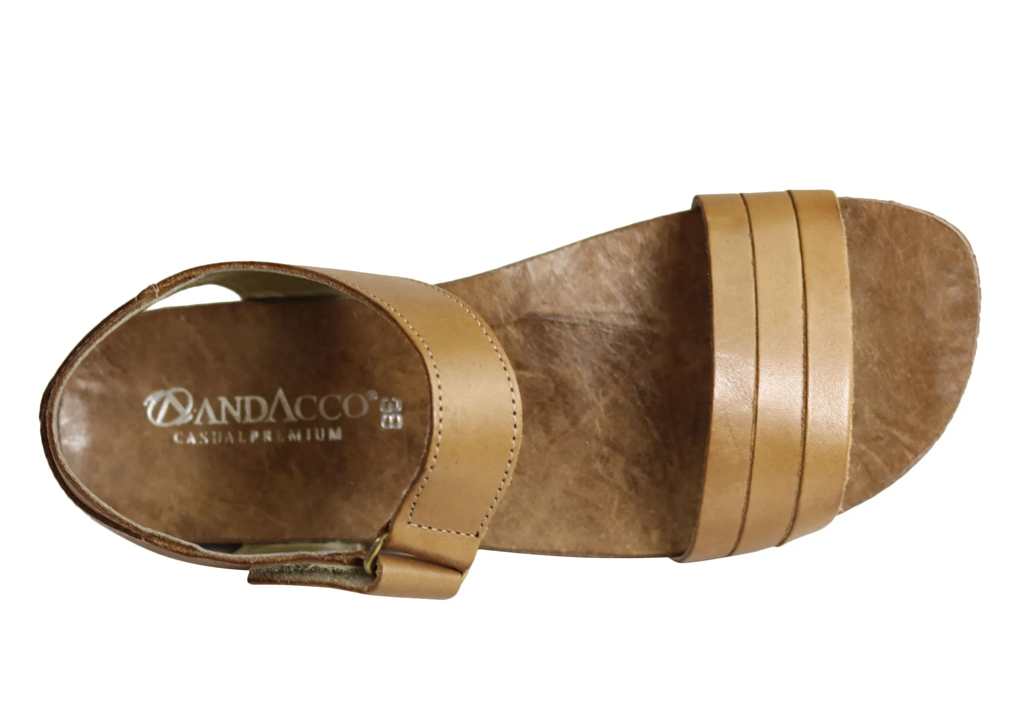 Andacco Canni Damen Bequeme Flache Ledersandalen Hergestellt In Brasilien Andacco Schuhe