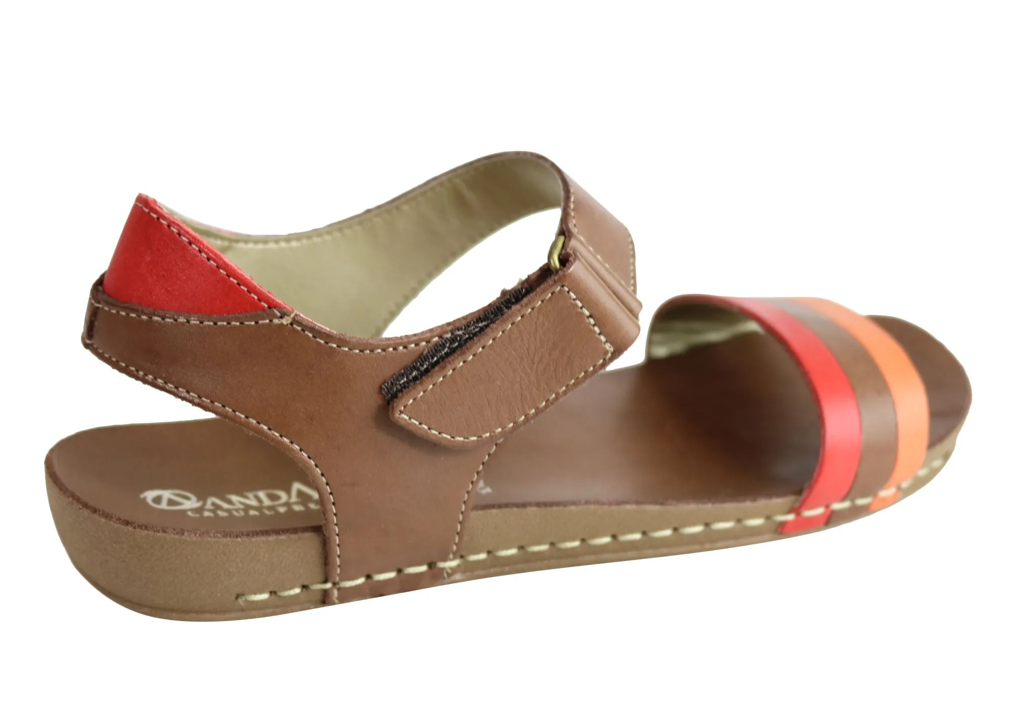 Andacco Canni Damen Bequeme Flache Ledersandalen Hergestellt In Brasilien Andacco Schuhe