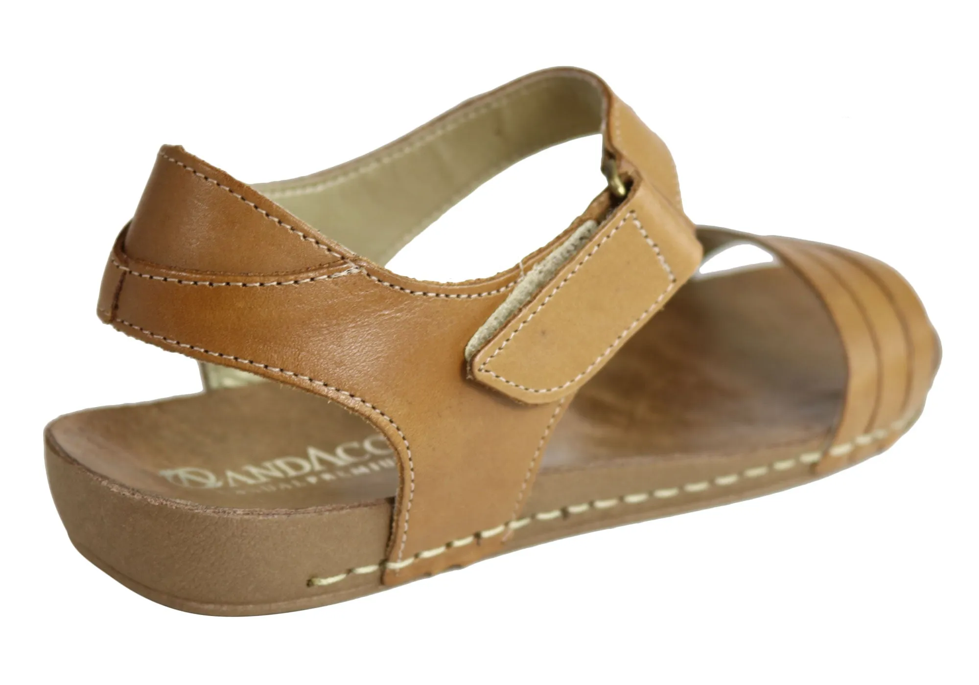 Andacco Canni Damen Bequeme Flache Ledersandalen Hergestellt In Brasilien Andacco Schuhe