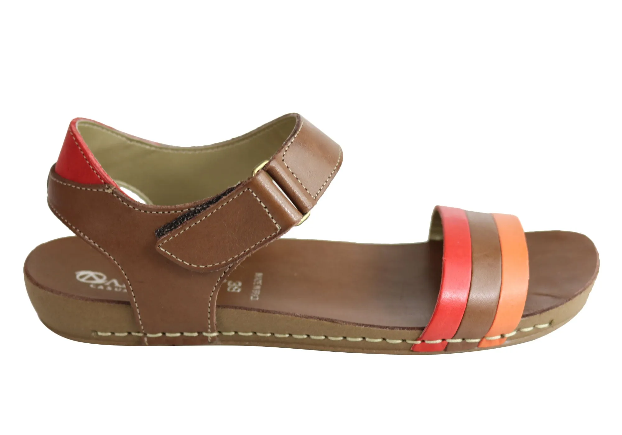 Andacco Canni Damen Bequeme Flache Ledersandalen Hergestellt In Brasilien Andacco Schuhe