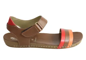 Andacco Canni Damen Bequeme Flache Ledersandalen Hergestellt In Brasilien Andacco Schuhe