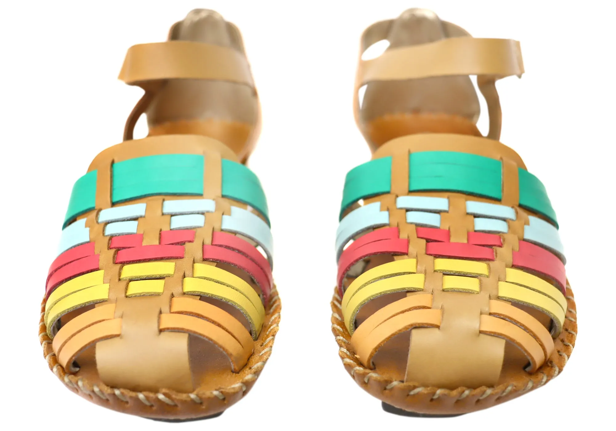 Andacco Olandie Damen Komfort Brazilian Geschlossene Zehen Ledersandalen Andacco Schuhe