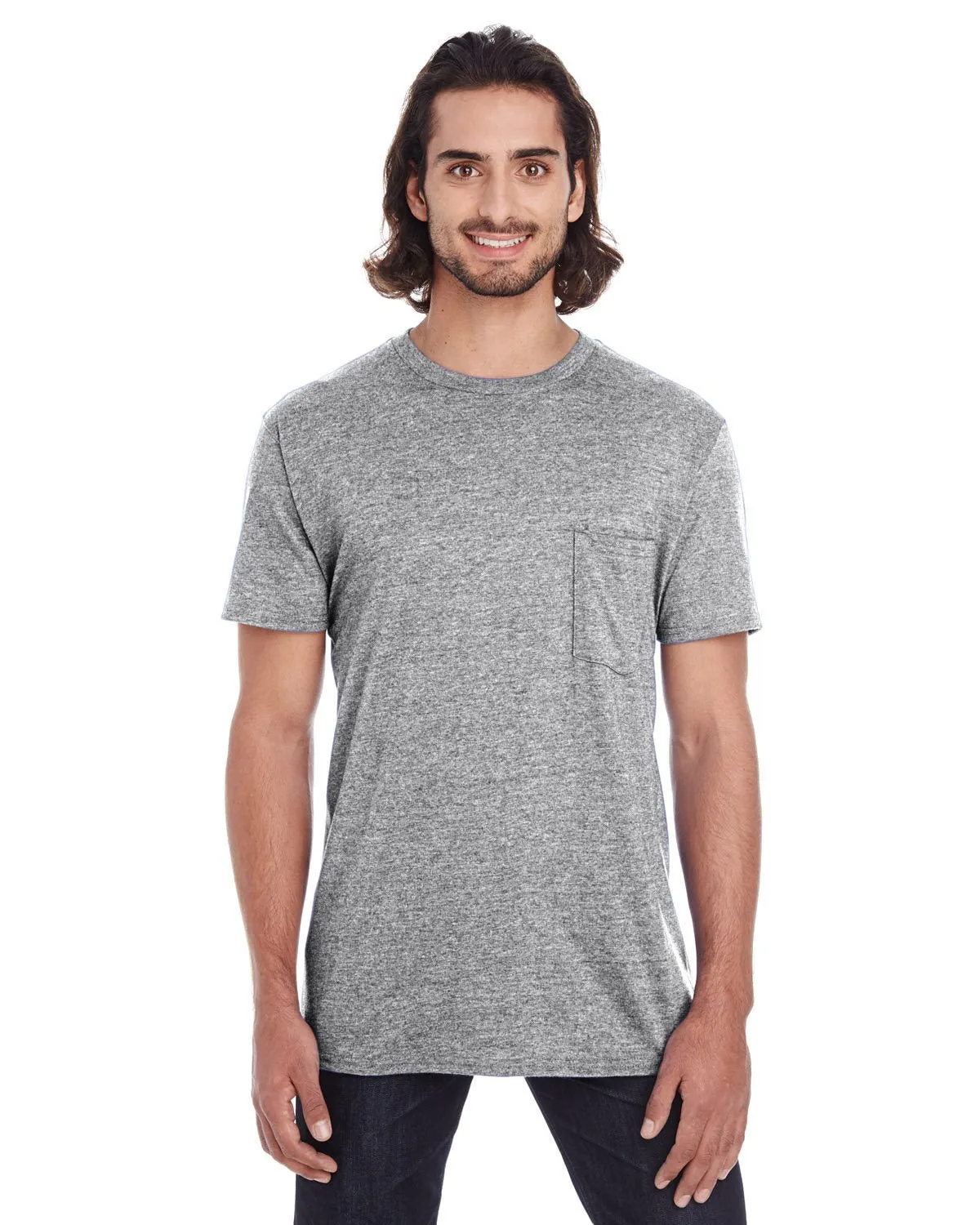 Anvil 983 Leichtes T-Shirt für Erwachsene mit Brusttasche