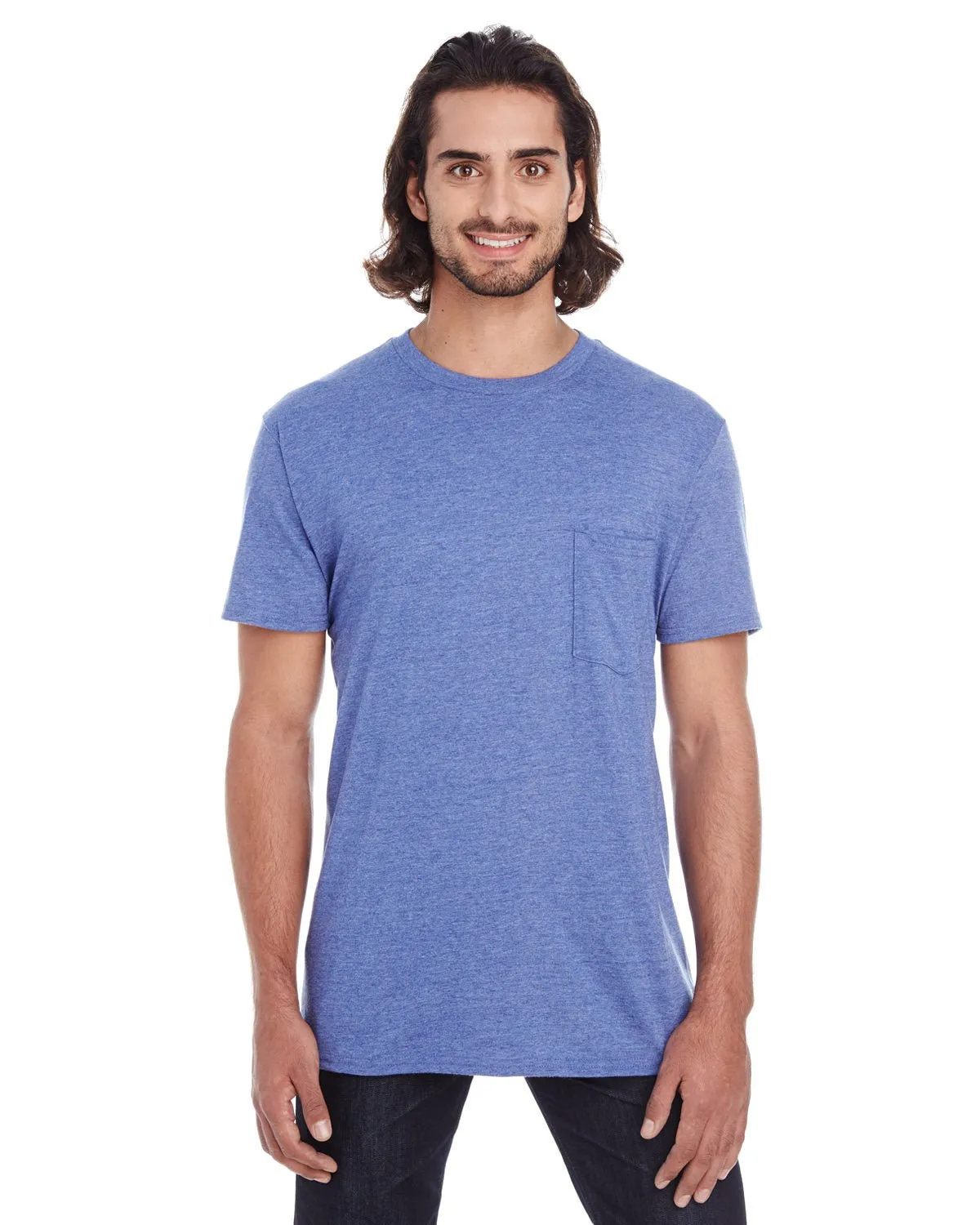 Anvil 983 Leichtes T-Shirt für Erwachsene mit Brusttasche