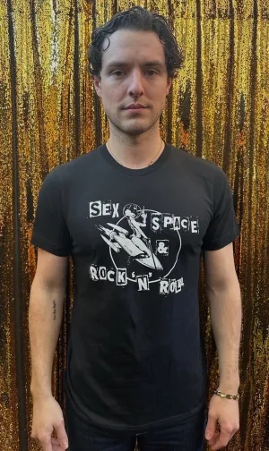 Any Old Iron Herren T-Shirt mit Sex, Space & Rock 'n' Roll Design