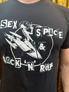 Any Old Iron Herren T-Shirt mit Sex, Space & Rock 'n' Roll Design