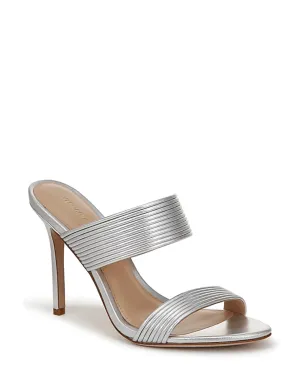 Asha Mignon Sandale mit Doppelriemen in Silber