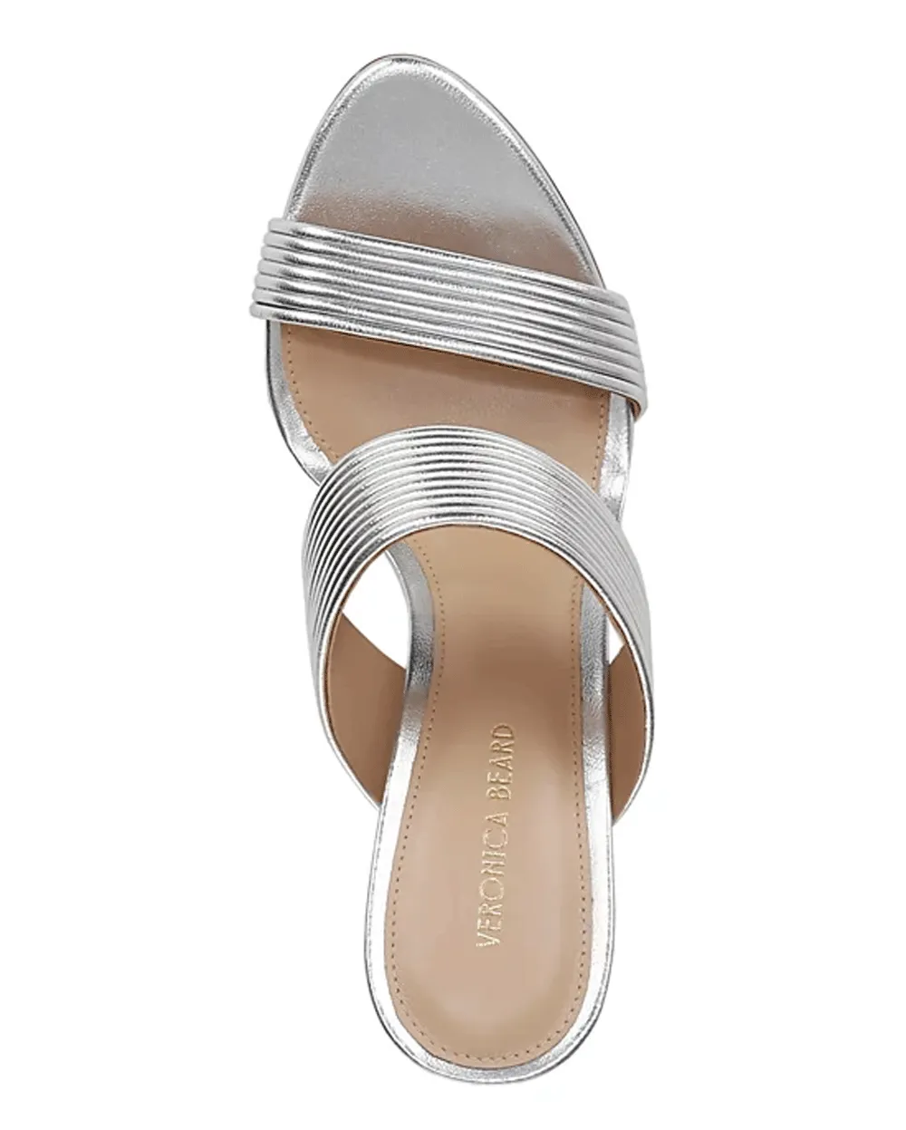 Asha Mignon Sandale mit Doppelriemen in Silber