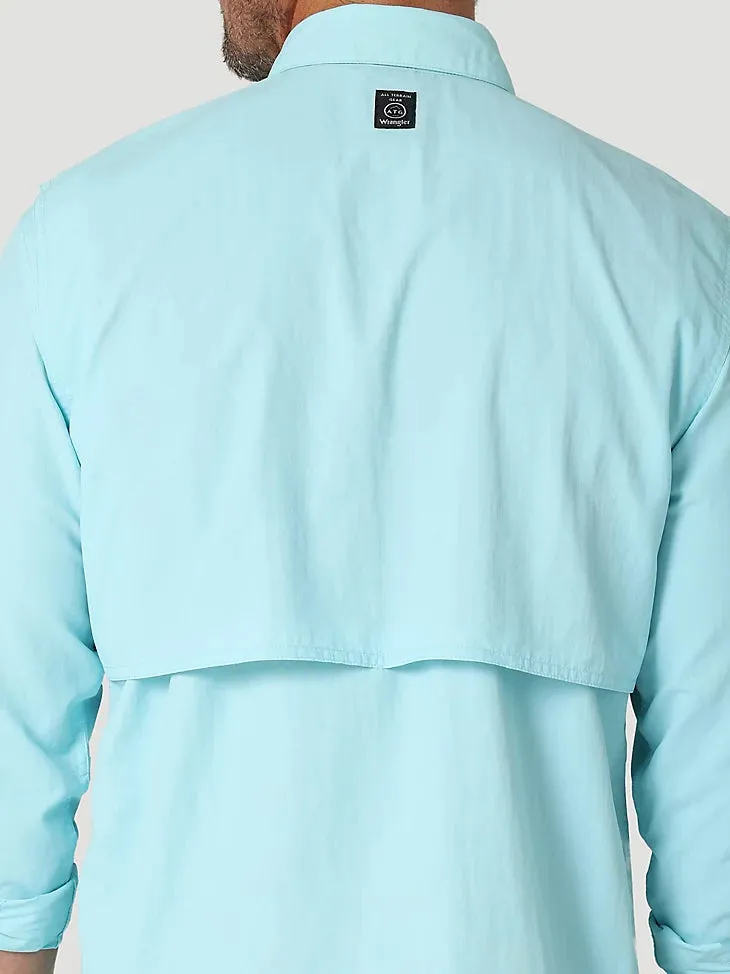 ATG By Wrangler™ Herren Angler Langarmhemd in Gulf Wrangler Kleidung