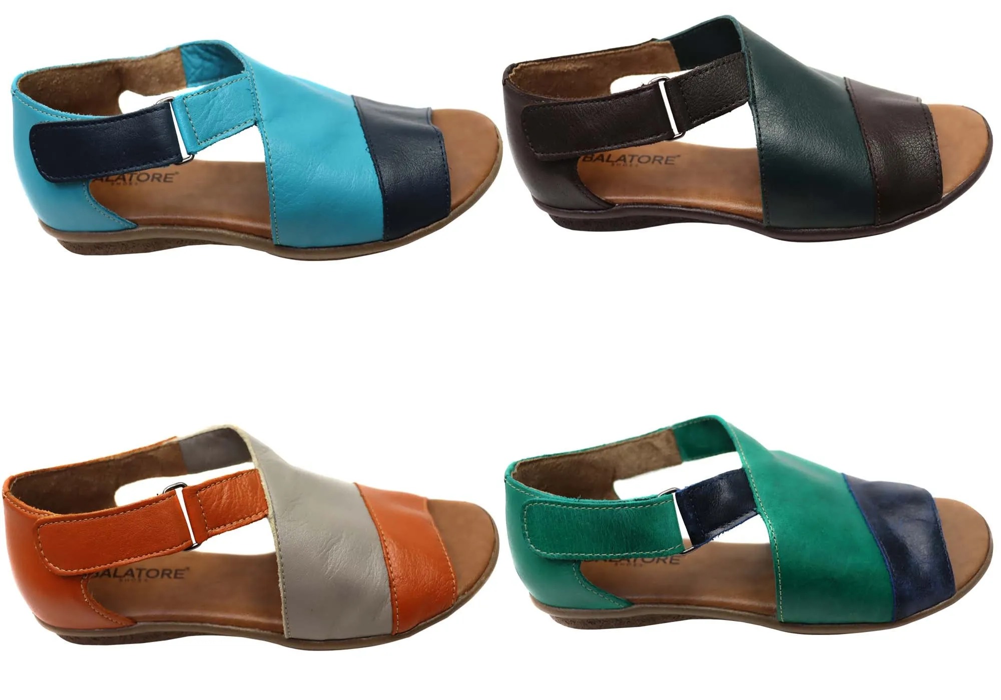 Balatore Penelope Damen Bequeme Ledersandalen Hergestellt In Brasilien Balatore Schuhe