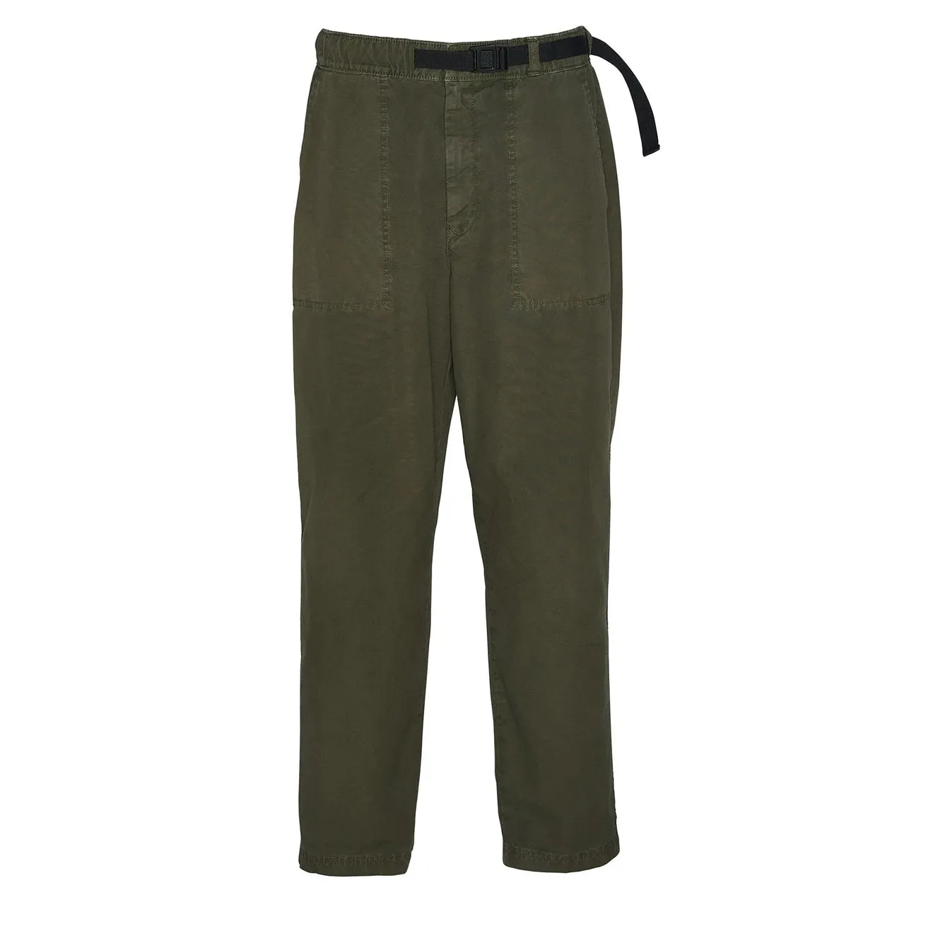 Barbour Grindle Relaxed Canvas Hose Mittel Oliv
