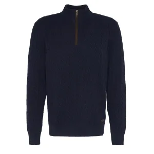 Barbour Ramsden Halbzip-Pullover Marineblau
