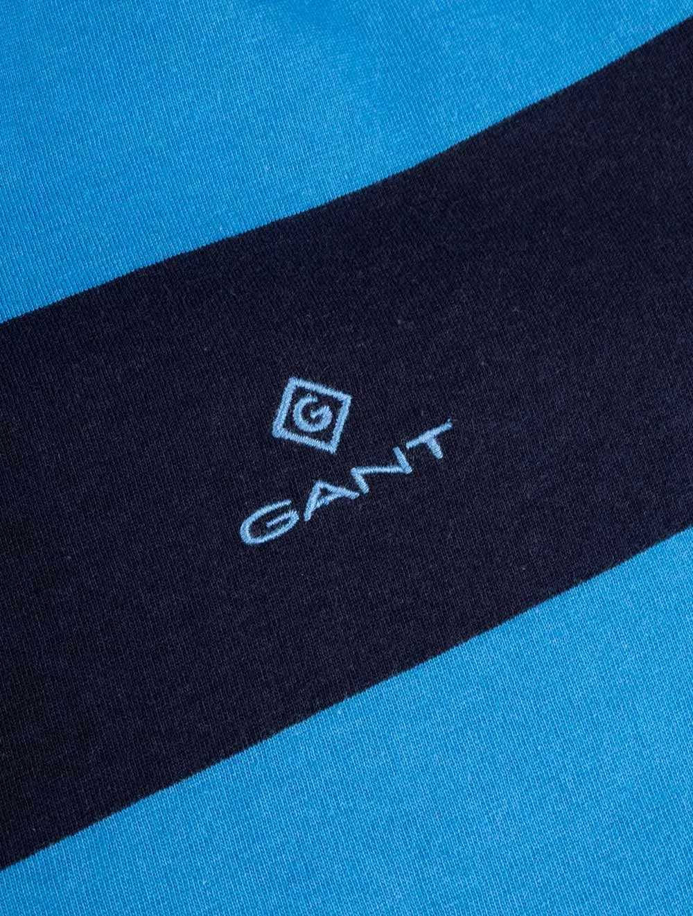 Barstripe Kurzarm T-Shirt Tagesblau