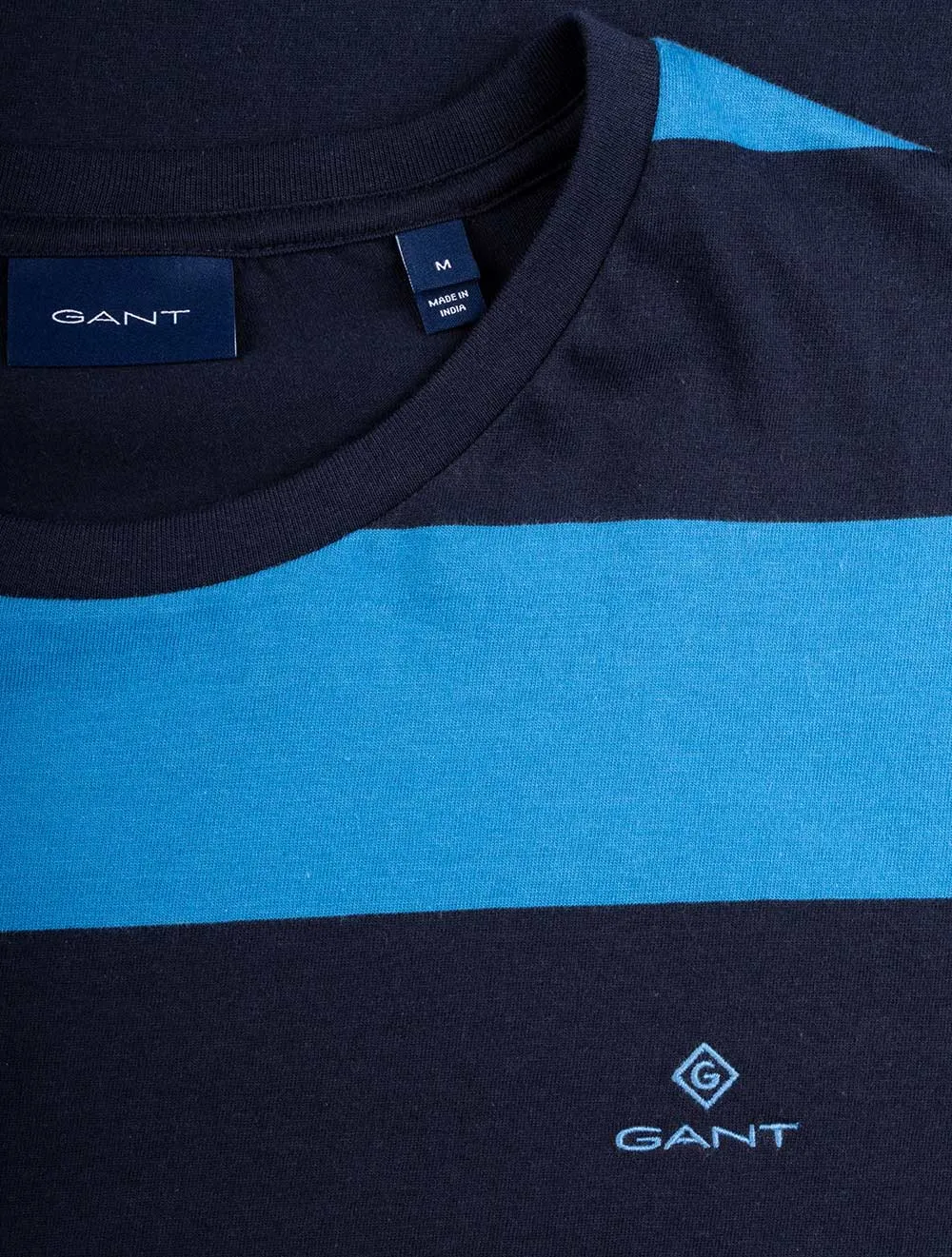 Barstripe Kurzarm T-Shirt Tagesblau