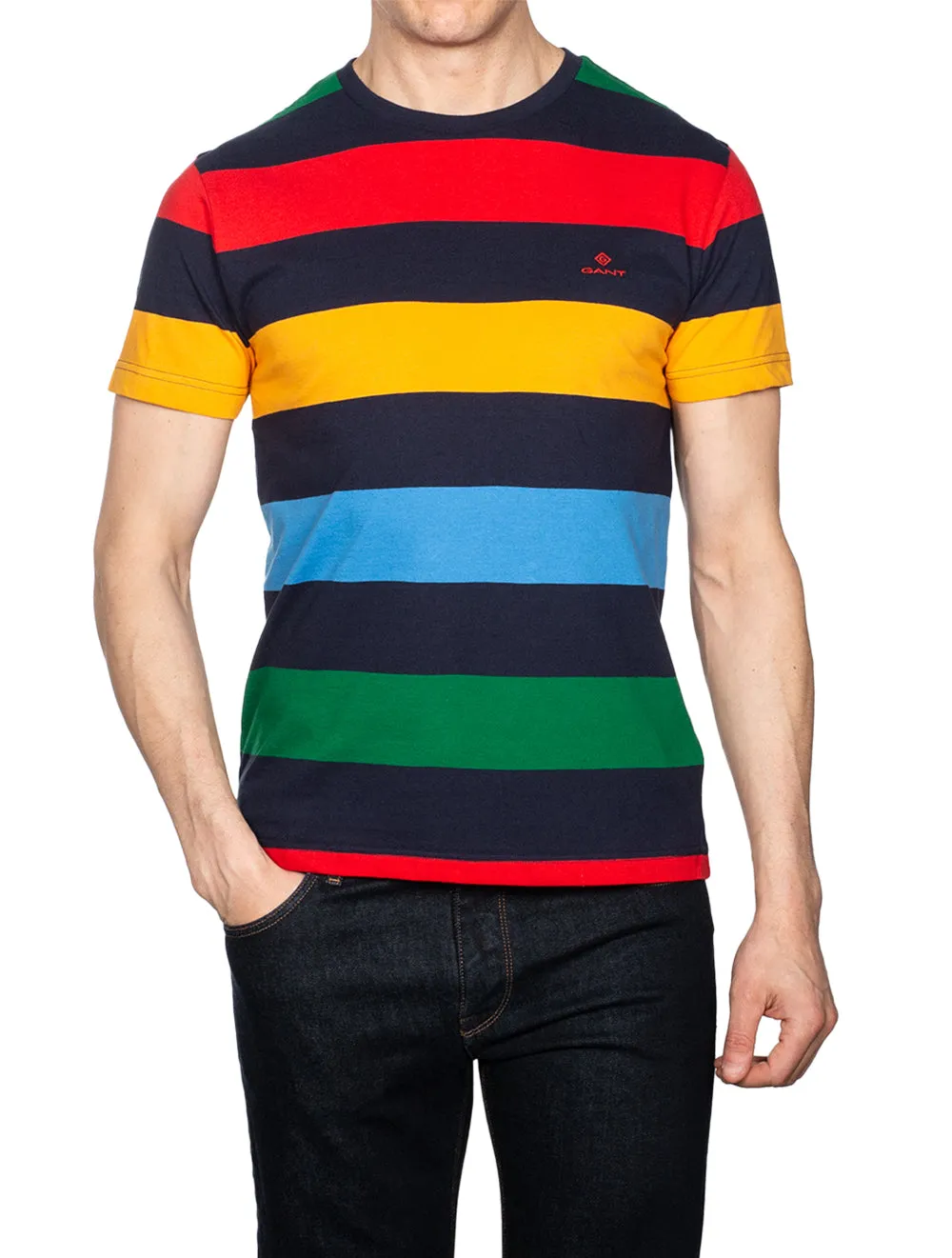 Barstripe Kurzarm T-Shirt Mehrfarbig