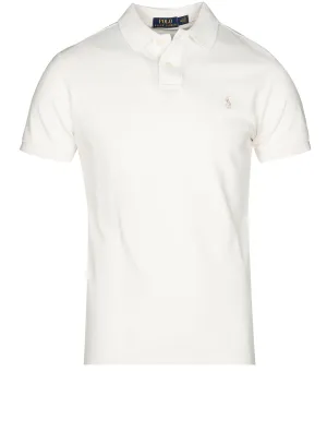 Basic Mesh Polo Antik Creme