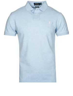 Basic Mesh Polo Elite Blau Meliert