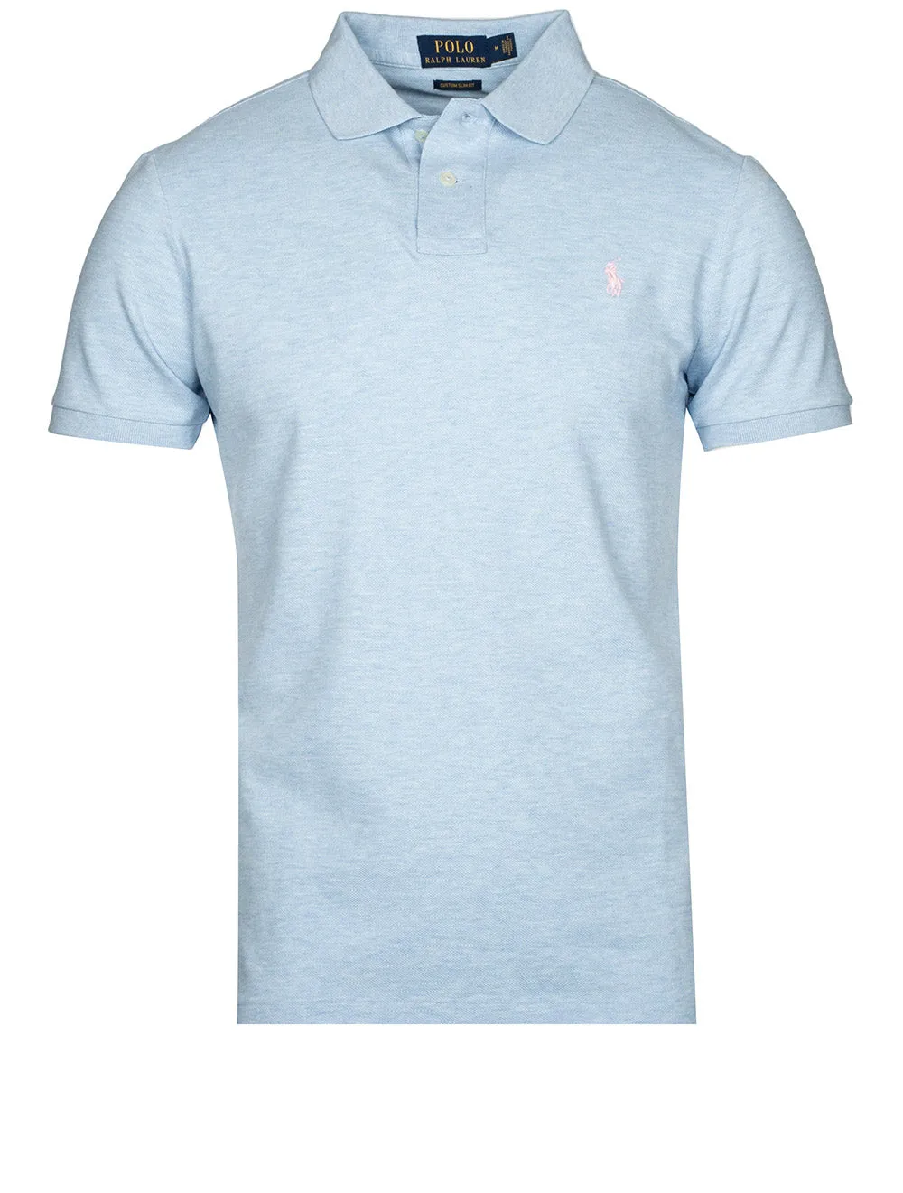 Basic Mesh Polo Elite Blau Meliert