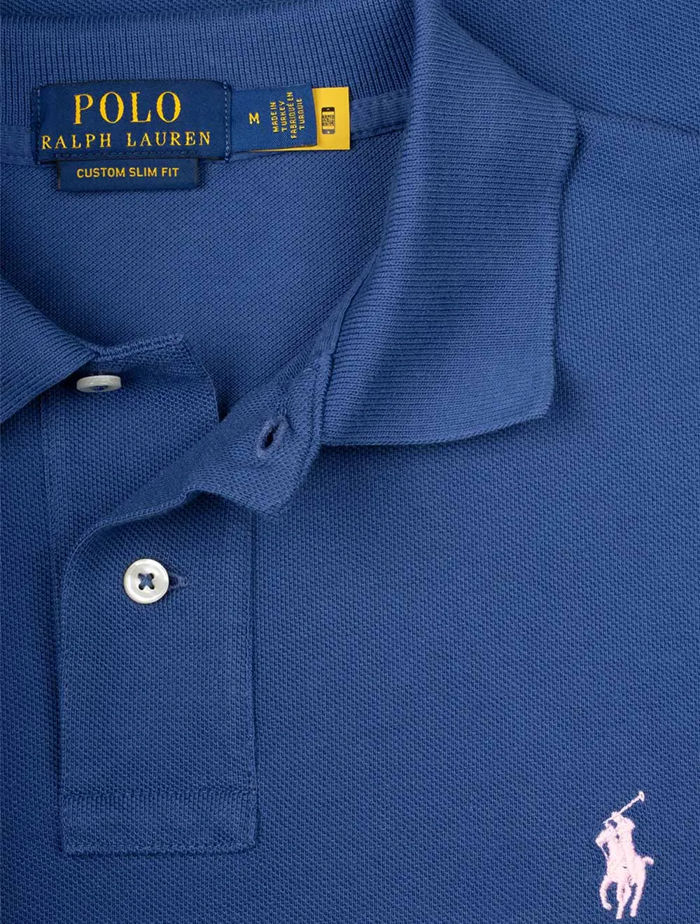 Basic Mesh Polo-Shirt Royal